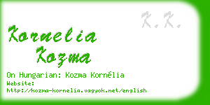 kornelia kozma business card